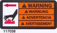 Safety Information PT 4 1.5 Safety Labels Wacker machines use international pictorial labels where needed. These labels are described below: Label Meaning DANGER!