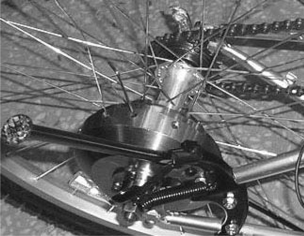 DEVELOPMENT OF INNER-SPHERICAL CONTINUOUSLY VARIABLE TRANSMISSION FOR BICYCLES Figure 10. B-CVT installed in a commercial bicycle. 597 Figure 1. A comparison of measured and calculated efficiency.
