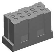 Available in five bussing arrangements with two contact sizes, each HDFB holds one or more integrated busses formed from standard Deutsch pin contacts and a thin conductive strip.