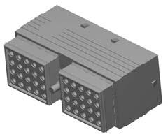 DRC Series Dimensions A D B E C F Cavity Overall Length A DRC Plug Overall Height B Overall Width C Overall Length D DRC Receptacle Overall Height E Overall Width F 24