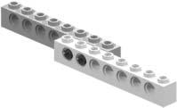 1.1.3 Beams In 1977, LEGO introduced Technic 3, a series of complex models for older children to build. Central to Technic are the new beams which are 1x bricks with holes in their sides.