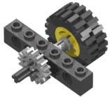 They slide easily through the holes in Technic beams, but they fit tightly in the cross-holes found in wheels, gears, bushings, and other Technic elements.