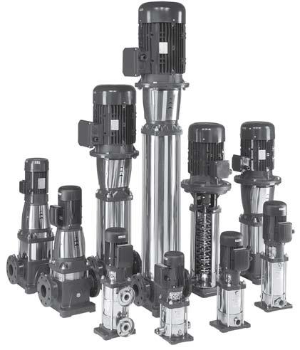 Vertical Multistage Electric Pumps SV Series with high efficiency PLM motors MARKET SECTORS CIVIL, AGRICULTURAL, LIGHT INDUSTRY, WATER TREATMENT, HEATING AND AIR CONDITIONING.