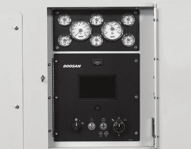 The redesigned control panel on the XP825/HP750 provides improved operator interface and easy-tounderstand diagnostics.