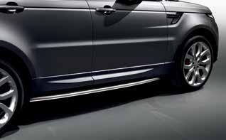 RANGE ROVER SPORT BRIGHT SIDE TUBES Add a measure of side-body protection to your Range Rover Sport with striking stainless steel side tubes.