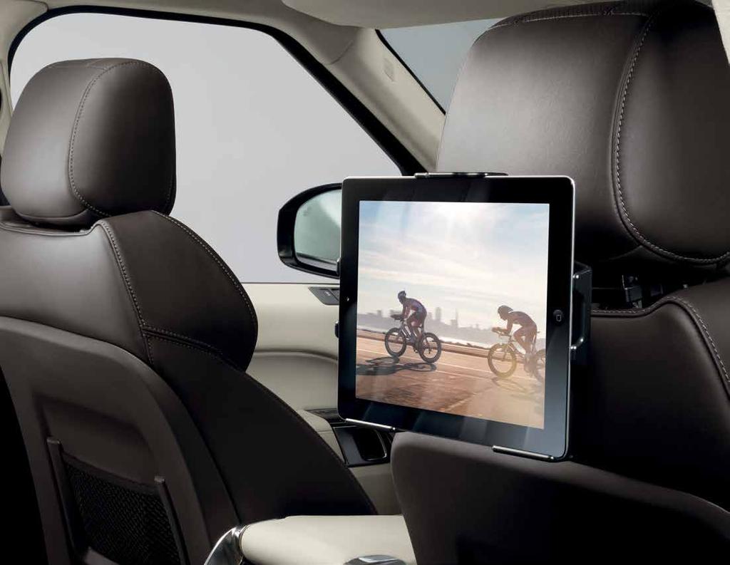RANGE ROVER SPORT IPAD HOLDER Mount your ipad to this Land Rover-branded holder that attaches to the headrest posts and features a quick-release design.
