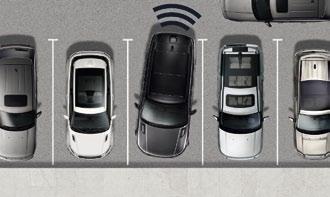 The system can help detect a vehicle approaching from either side.
