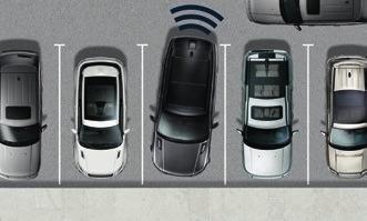 The system can help detect a vehicle approaching from either side.
