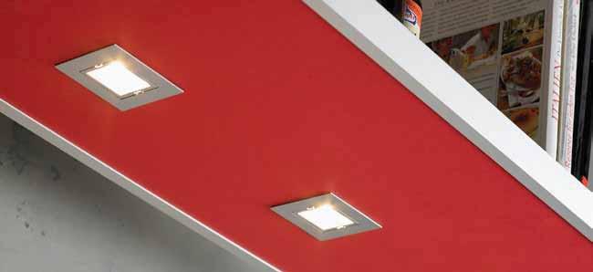 ARF-Q78 / ARF-QB Square recessed halogen luminaire to fit 78mm cut-out Article No.