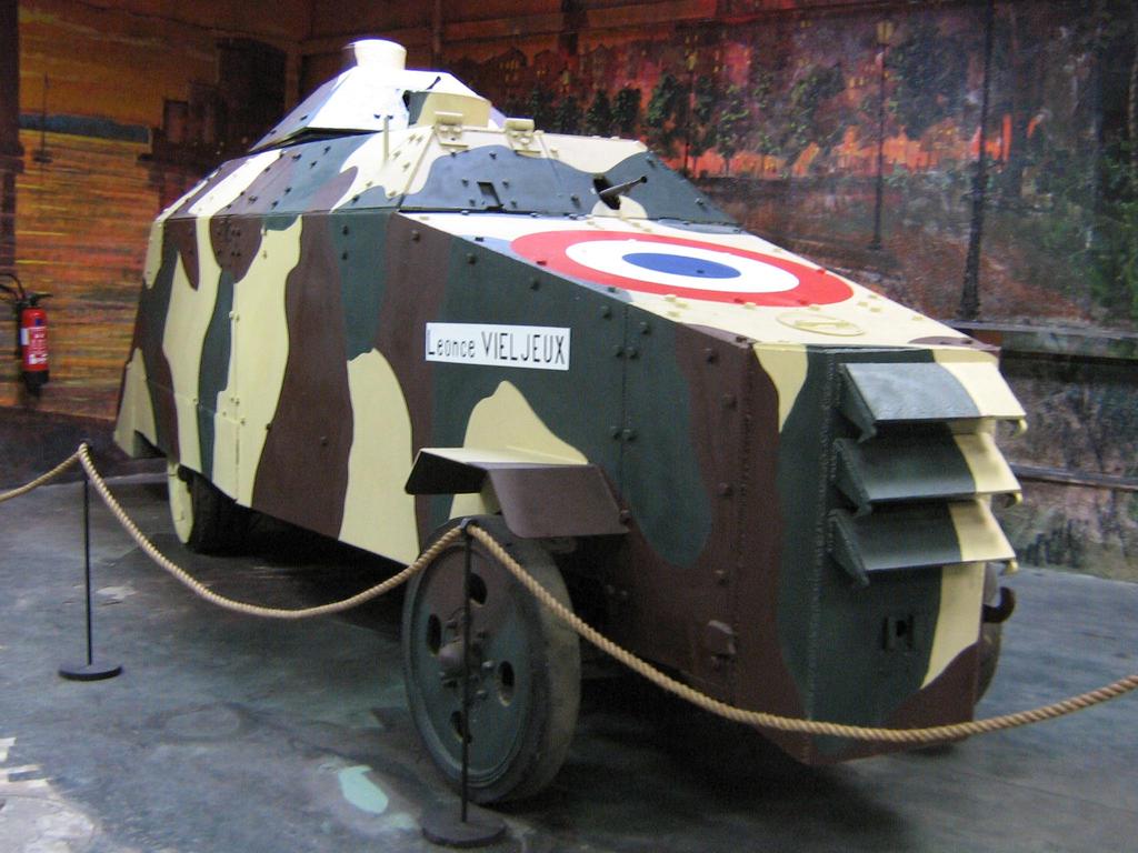 (France) This armoured car, built from a Simca 5 car was secretly built in 1944 by French resistants inside the La Rochelle gap, but it didn t participate in any fight