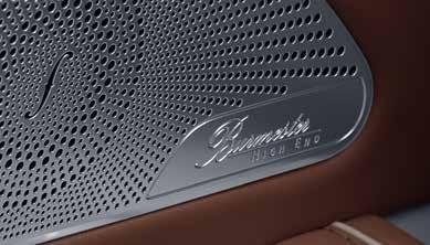 vehicle produce the uniquely expressive, three-dimensional and fascinating Burmester feel-good sound.