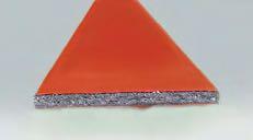 Advantage: Thin, different colours available Foil Adhesive Intumescent material Adhesive