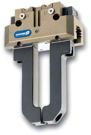 Universal gripper Universal 2-finger parallel gripper with large gripping force and high maximum moments due to multi-tooth guidance PGN plus SCHUNK gripping modules Pneumatic 2-finger parallel