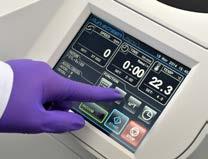Operation simplified Now with an intuitive color LCD touch screen, keep operation and programming simple, with an easy-to-read and navigate graphical display at the front of the centrifuge.
