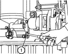 39) and blow through with compressed air until all contaminants are removed. To do this, first disconnect the filter from the diesel-engine oil pipeline.