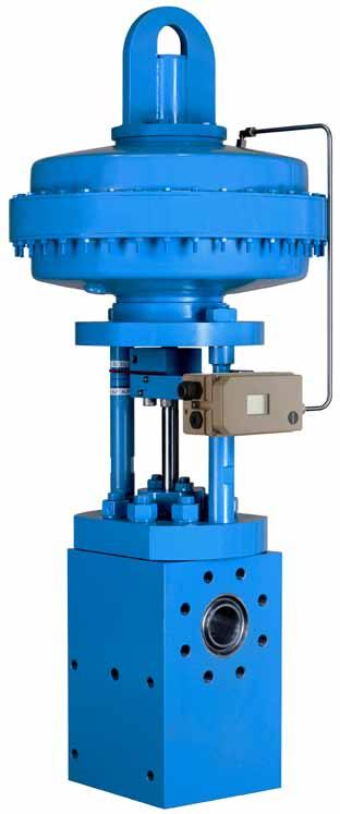 The valve s throttling system features a patented jet nozzle and can handle abrasive fluids and solids at differential pressures of more than 400 bar.