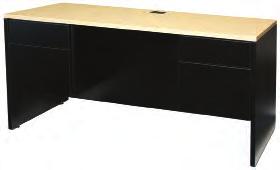 S-1 Desk, Natural & Black 60 L x