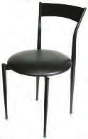 Diameter Top x 42 H K-6 Jet Black Chair 16 L x 18