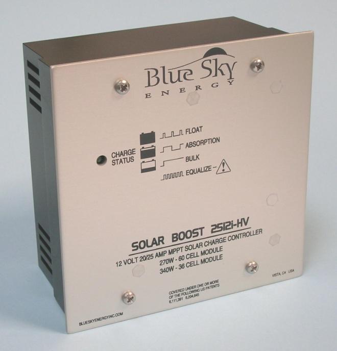 Solar Boost 2512i-HV & 2512iX-HV 20A/25A 12V MPPT charge controller Available in two versions Low cost SB2512i-HV Full featured SB2512iX-HV Successor to original SB2512i & SB2512iX Higher 50V input