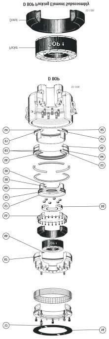 Replacement Part Kit Components Item Number Quantity Description 16 1 Top Trash Seal 17 8 Actuator Screw Bearing 50 1 Inner Cylinder Head Ring 51 1 Bearing 52 1 Bearing 53 1 Bearing 54 1 Bearing 55 1