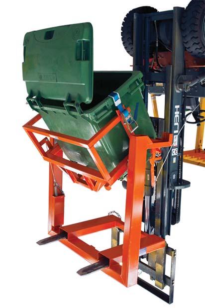 F2962 Specifications 180 degree tipping operation Finish: Enamel painted Fork Pocket Size: 190x70mm Safe Working Load: 500kg F2963 Specifications 180 degree tipping operation Finish: Enamel