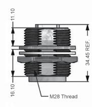 M28 thread Available as set with or without