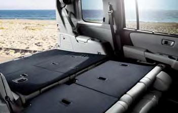 cold. And with seats that fold into 16 different positions, your cargo just might feel a