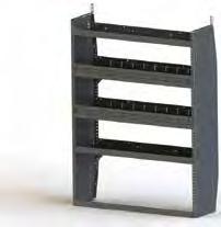 Adjustable & Welded Shelving Ford Transit CONFIGURE YOUR TRANSIT TO YOUR SPECIFIC CARGO MANAGEMENT NEEDS. Adrian Steel Shelving options are designed to best utilize the space within your van.