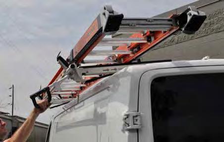 EZ Load Ladder Rack Low Roof Transit NEW DESIGN OFFERS BETTER ERGONOMICS! Cargo vans are getting taller each year and most grip lock style ladder racks do not take this factor into their design.