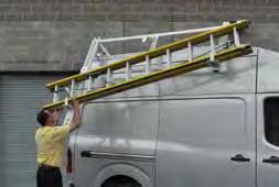 NV CARGO STANDARD ROOF The easy-reach release handle lowers toward the ground for better access (high