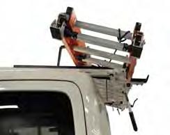 The EZ Load ladder rack has one common fastener versus comparable grip lock racks with different fasteners for different brackets.