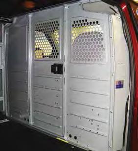 M Solid M Perforated Top Fixed center panels can be hinged as key-locking doors C Solid C Perforated top Panels mount behind passenger seat.