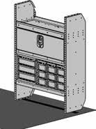 6 Three Drawer Combo TELECOM PACKAGE - LWB 0-on Transit Connect LWB ADTC ADseries Shelf DC Drawer