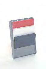 : CB7 Seven Slot Literature Holder Mount on partition or other vertical surface. 6-/ deep pockets.