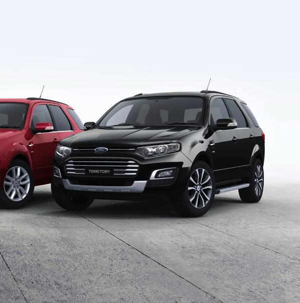 Ford Territory vehicle range With a sleek design and a host of features, the Territory range