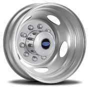 only) 8" Optional on F-350 SRW XL 7" Argent-Painted Steel