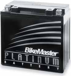 BATTERIES 1154 BikeMaster PLATINUM HIGH PERFORMANCE SEALED BATTERIES Completely sealed and maintenance free.
