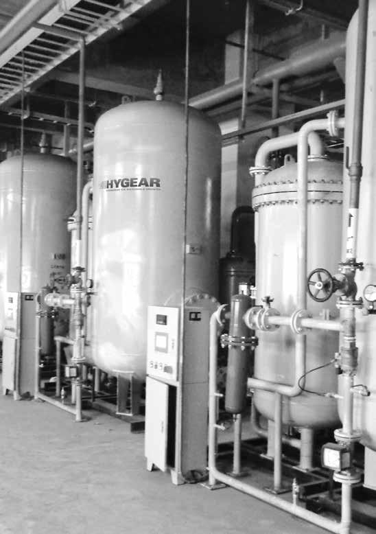 NRGY FFICINT NITROGN GNRATION Nitrogen can be generated on-site with HyGear s N.GN. On-site nitrogen production by HyGear increases the reliability of supply and offers more flexibility to the customer.