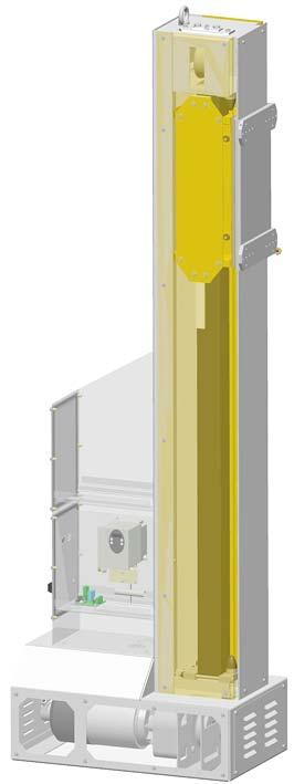 Function description ZA06 Reciprocator The ZA06 Reciprocator (moving axis) was designed for automatic coating with powder guns. The reciprocator carriage oscillates vertically on the column.