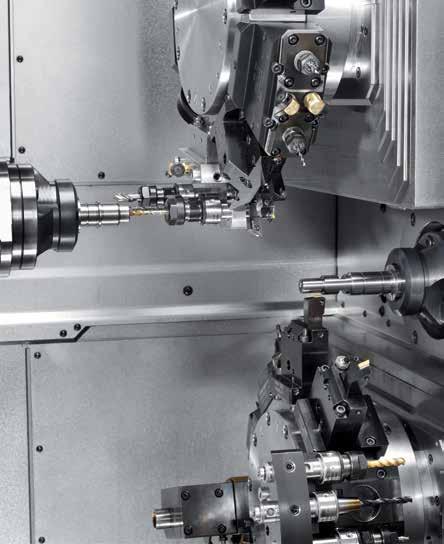 TNL32-9 for even more flexibility The TNL32-9 s enhanced machine concept has an autonomous counter spindle and 9 NC axes.