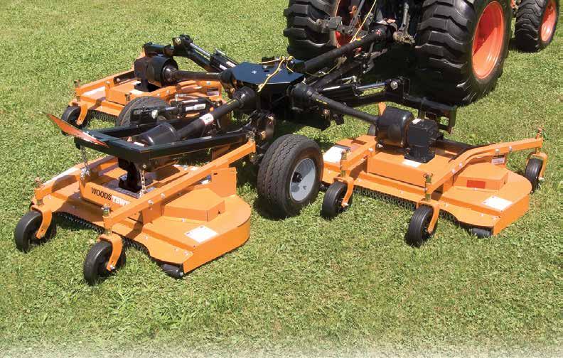 Based on testimonials, the TBW150C could reduce two days of mowing into as little as four-and-a-half hours. Tractor PTO range: 25 60 hp Model TBW150C Cutting width: 12.