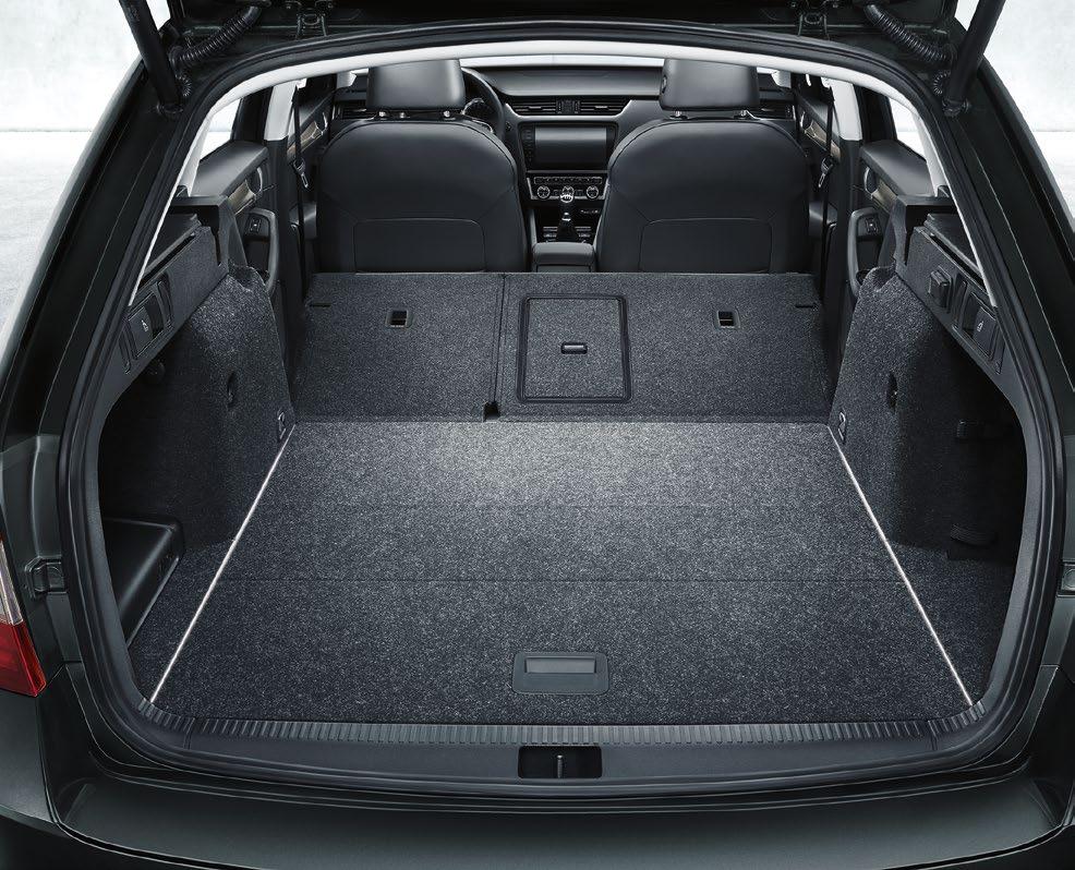 A LOAD OFF YOUR MIND Each Octavia model may have its own distinct personality, yet all share one thing in common generous space.
