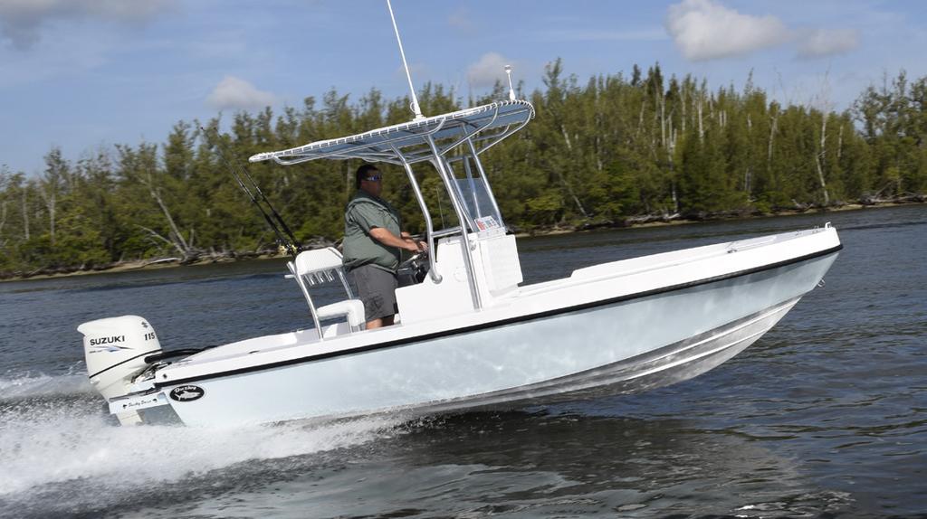 The Dusky Drive provides for a smooth ride and lots of room onboard for fishing.