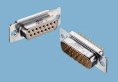 Female and Male Connectors with Solder Cups Suitable for solid and stranded wires AWG 18