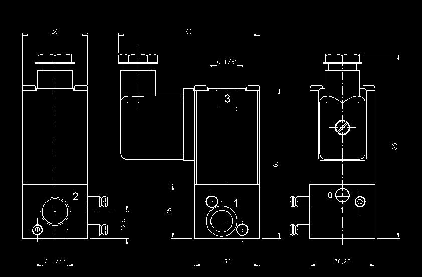 Valves: Type MH 339: 3/2-way drawings show 3/2-way valves Type MH 229: 2/2-way 2/2-way without port 3 Orifice size: 3
