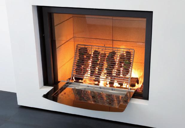 Installation & maintenance > easy to install and to position > all mechanical components remain easily accessible very quickly even when stove has been walled-in > heat can be routed to an adjacent