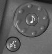 Audio Steering Wheel Controls (CTS) Some audio functions can be adjusted at the steering wheel. They include the following: g (Mute/Voice Recognition): Press this button to silence the system.