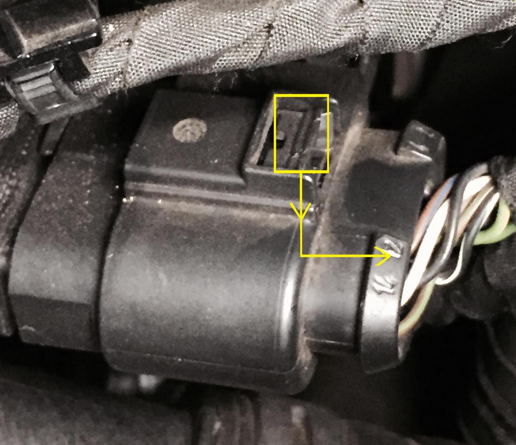 PLUG C: This is the 14pin plug that sits on the side of the manifold. It is easier to work on if its slid out of its holder by pulling it toward the front of the car.