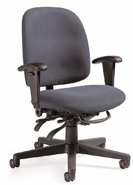 00 3254 - Low Back Task Chair 21 W X 23 1/2 D X 39 H Ergonomic Features: C,E,M,N Grade 3...Price $445.