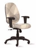 00 STRATA MID-BACK MESH CHAIR W/BLACK ACCENTS Simple Synchro - 2 Paddle Pneumatic lift, seat height adjustment Tilt tension control knob, adjusts for firm or soft recline Tilt lock, adjusts back